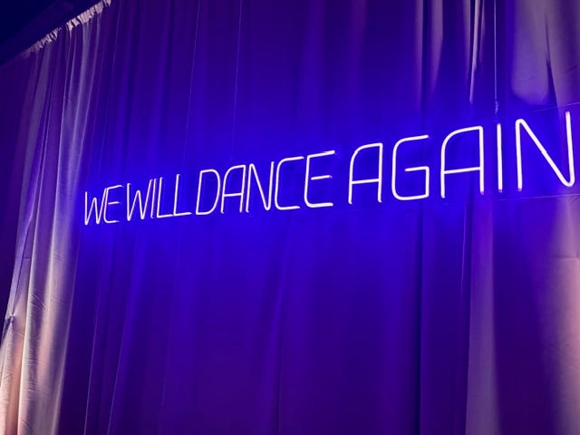 "We Will Dance Again" , the motto & mission of the Nova Music Festival Exhibition 