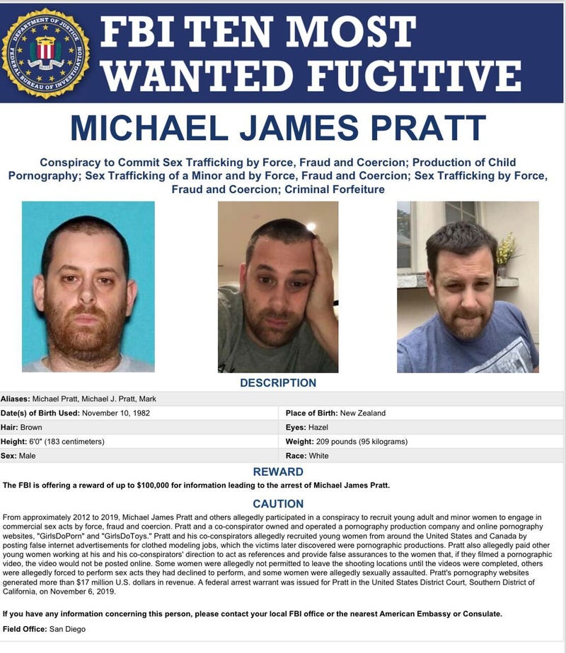    GirlsDoPorn.Com Owner Placed on FBI's Top 10 Most Wanted Fugitive List