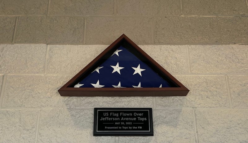 U.S. Flag flown over Jefferson Avenue Tops