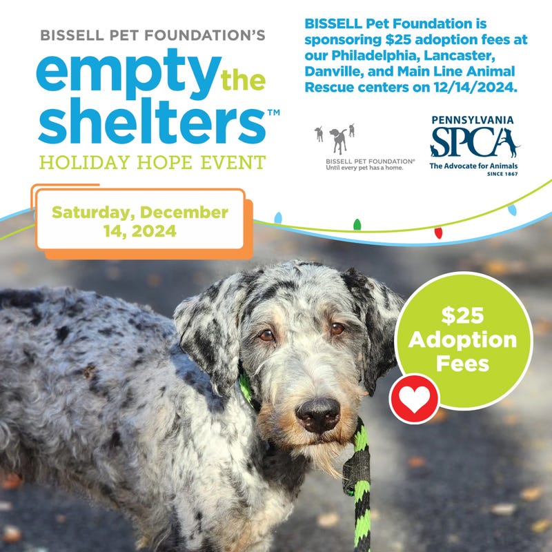 Empty the Shelters Holiday Hope Event Saturday December 14 2024