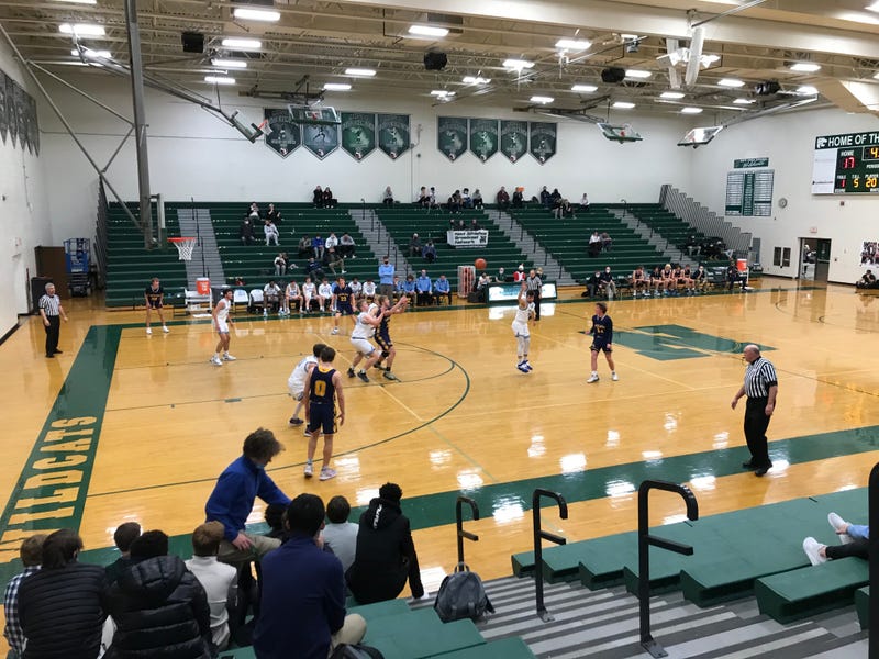 Basketball game at Novi HS