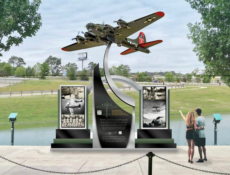 A photo rendering of the potential memorial.