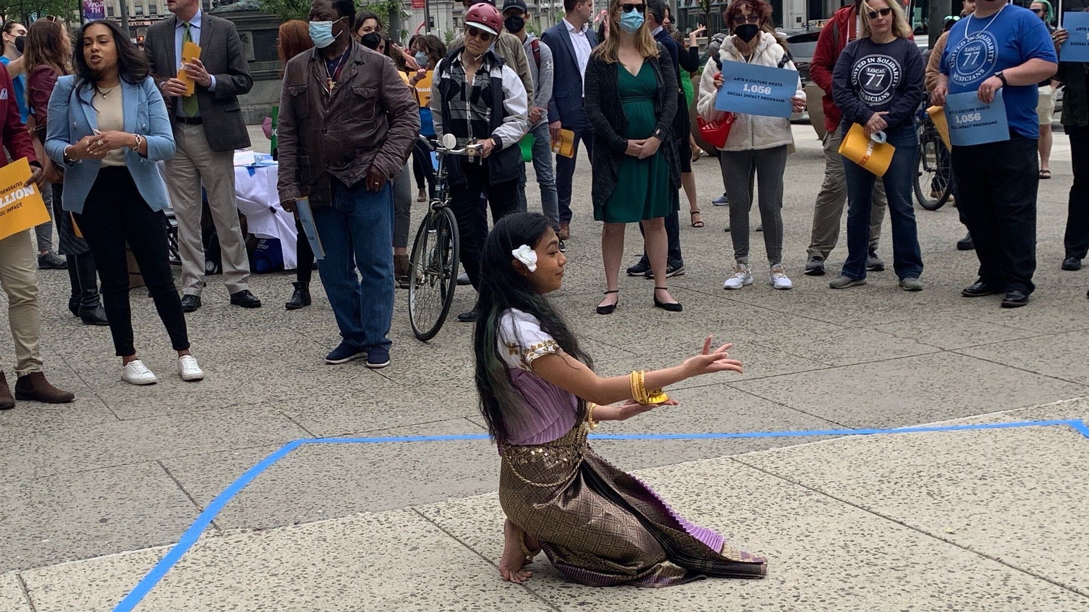 Arts, cultural community use City Hall protest to demand more funding