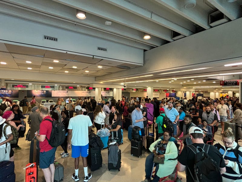 A widespread technology outage around the world has disrupted airlines, including those at Philadelphia International Airport on July 19, 2024.