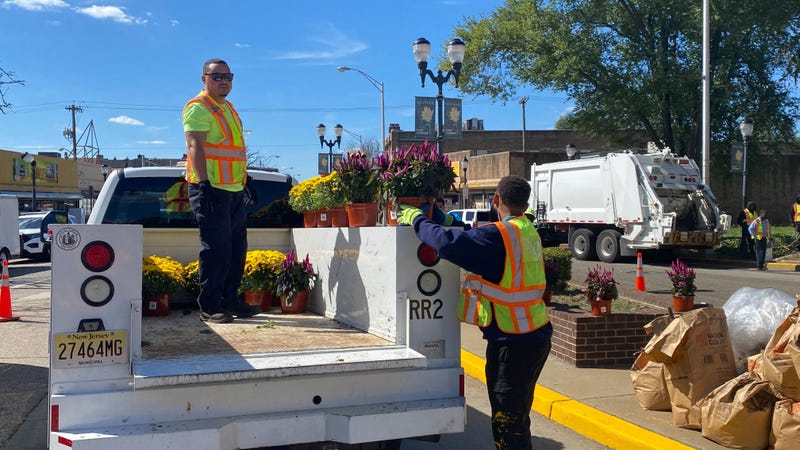 Two of Camden's 35 new city workers, hired to clean commercial corridors and act as ambassadors.