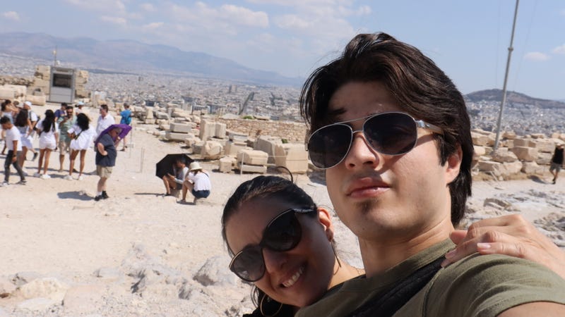 Intern Stefano and his mom Carmela