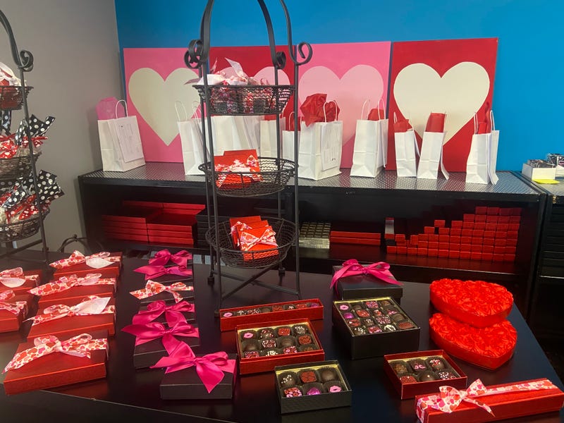 Cards, candy, balloons, flowers - they're all synonymous with Valentine's Day which is this Friday. If you're looking for a tasty treat there's a Chocolate store in St. Paul sure to tickle the taste buds.