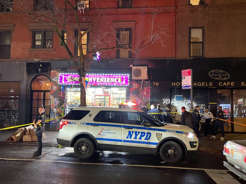 Police cordoned off Exotic Convenience after an employee was shot during a robbery on Wednesday.