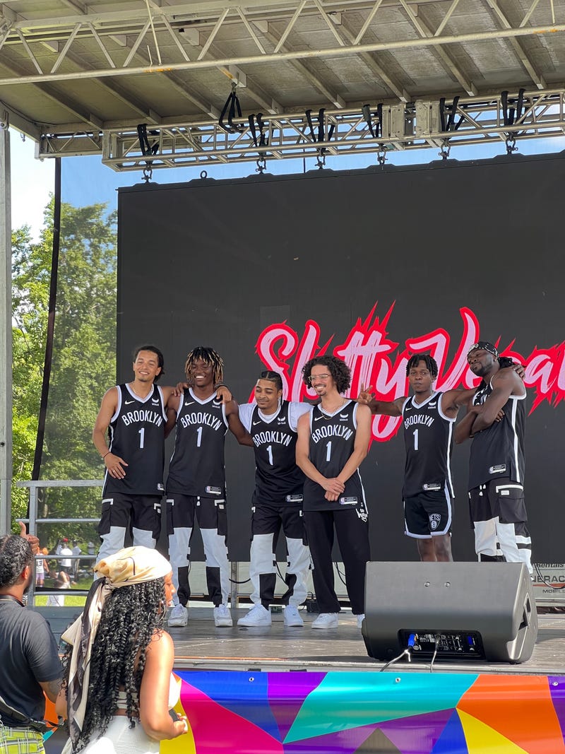 The Little Torches team onstage at Sunday's event