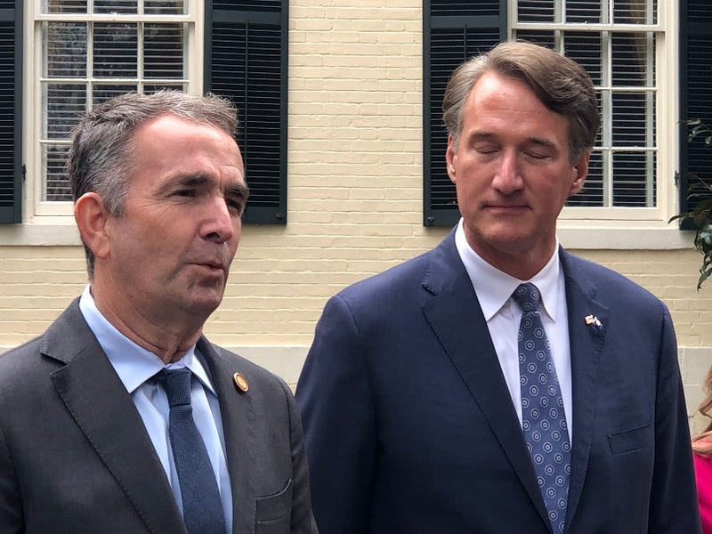 Former Governor Ralph Northam and Governor Glenn Youngkin
