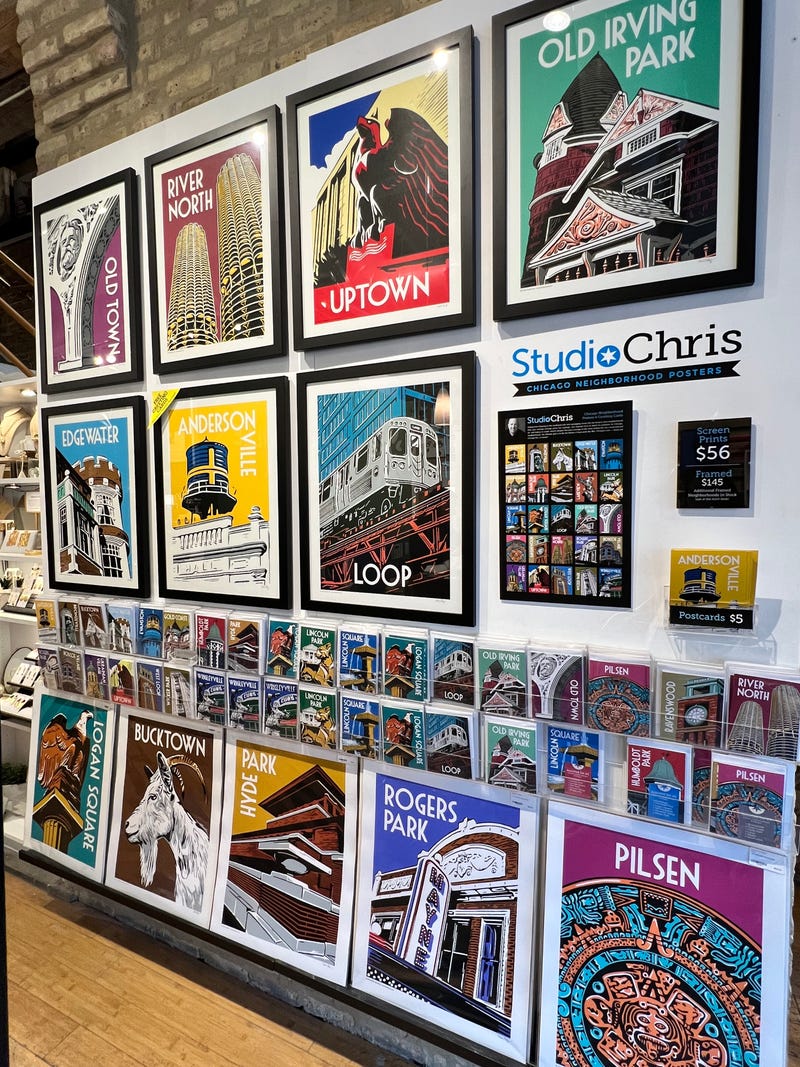 neighborhood art paintings at Andersonville Galleria