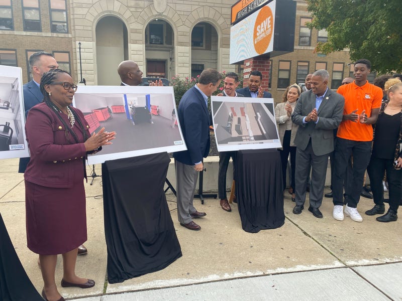 The unveiling of $49 million renovation plans for Eastside High School in Camden.