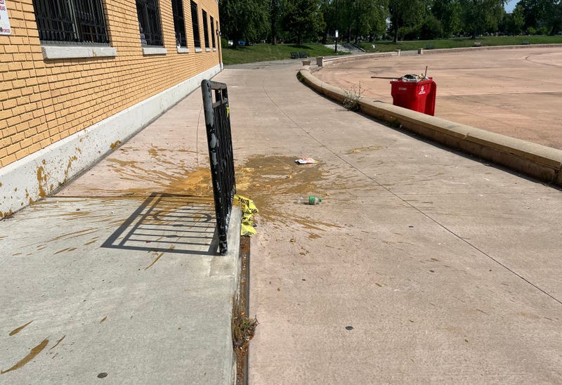 Vandalism at the MLK Park splash pad