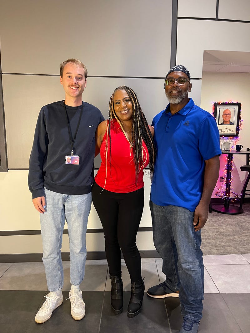 Ben Carpenter with Shareese Kess and Gordon Pack
