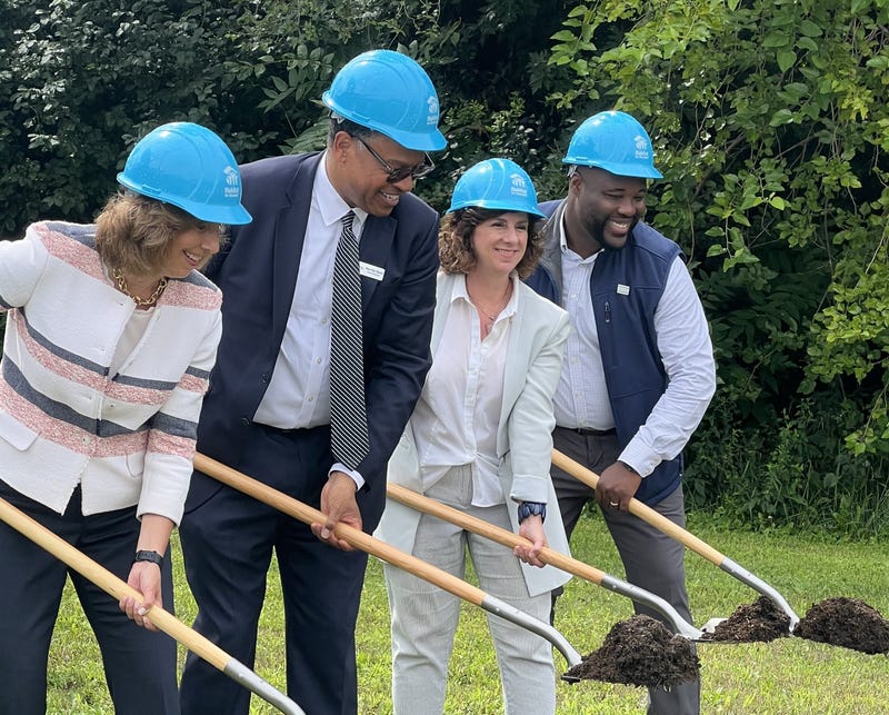 Ground was broken Monday one a vacant lot in Chicago's West Pullman neighborhood, where crews will build a new, 20-unit townhome development.