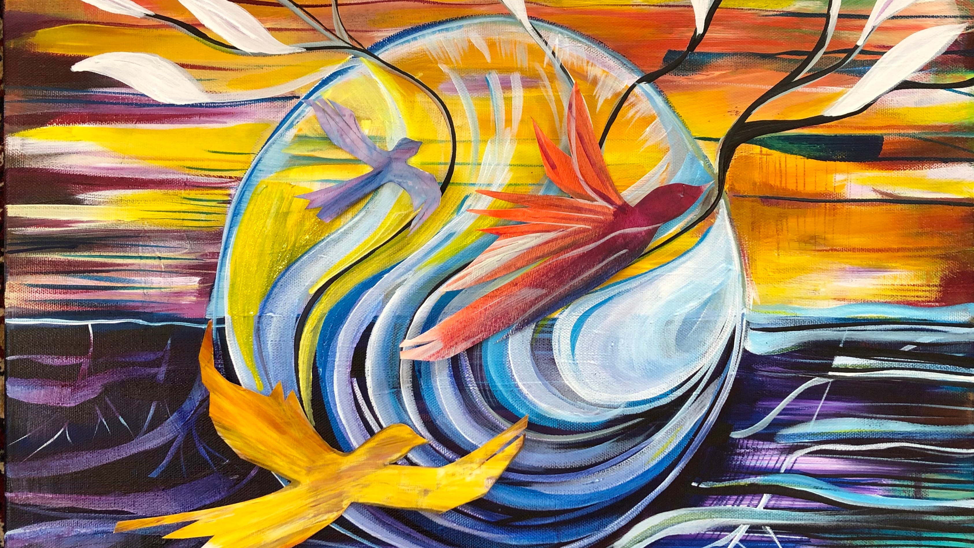 Holocaust survivors connect through artwork inspired by stories of liberation