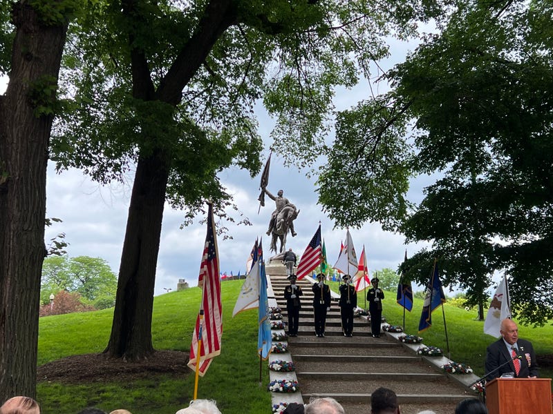 Memorial Day ceremony in Grant Park