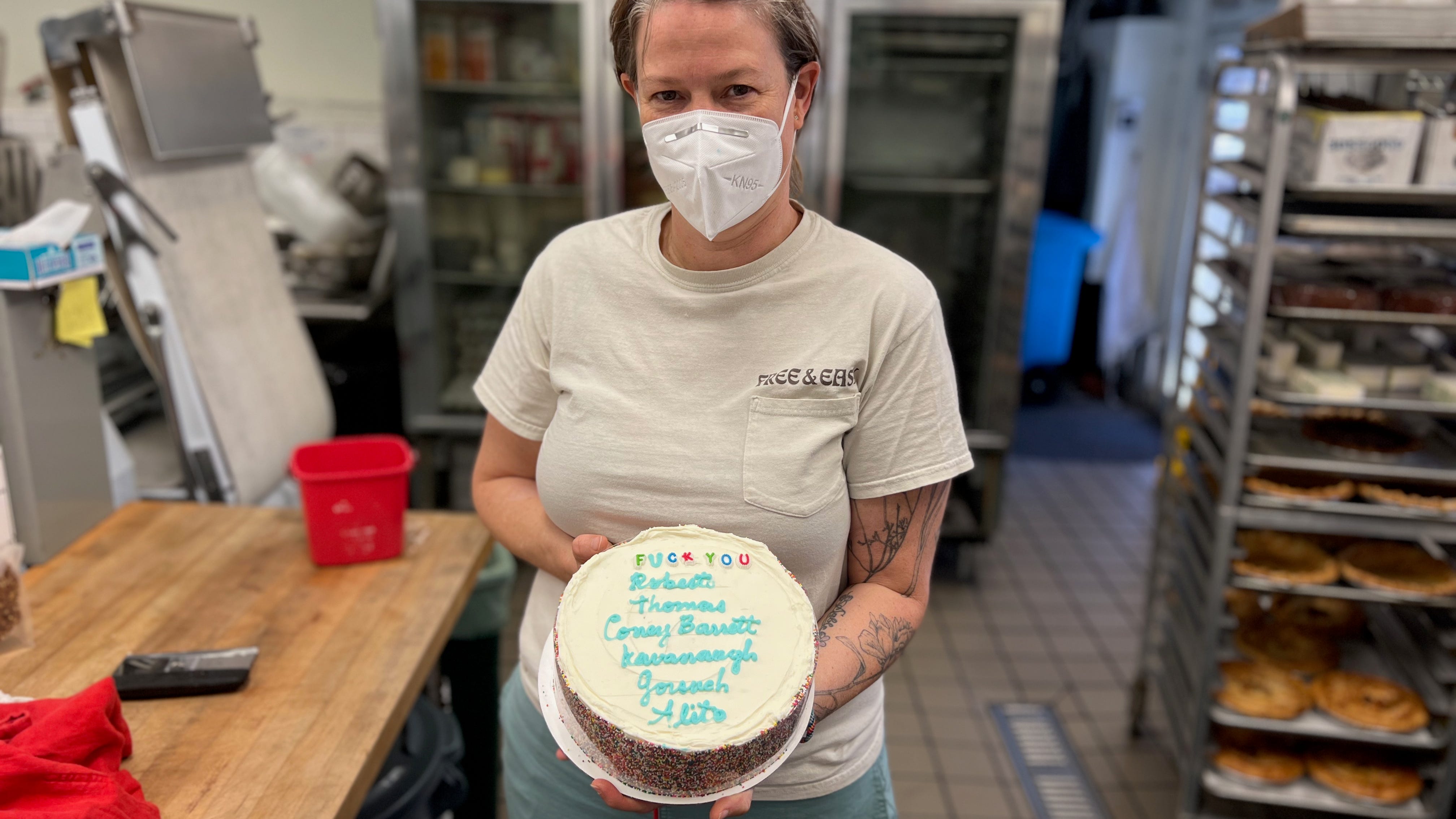SF bakery sells cake with blunt, NSFW SCOTUS message after Roe overturned