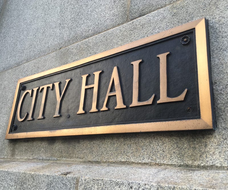City hall plaque