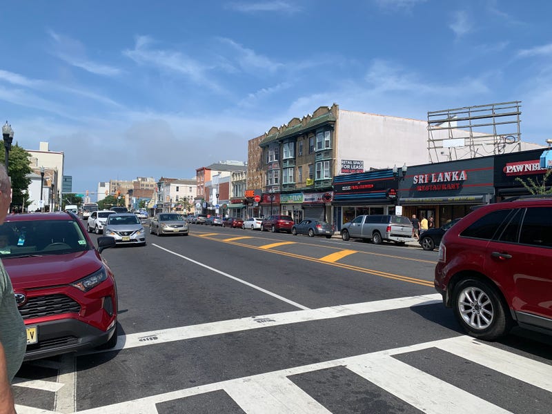 The 1700 block of Atlantic Avenue in Atlantic City, where a deadly quadruple shooting happened Sunday