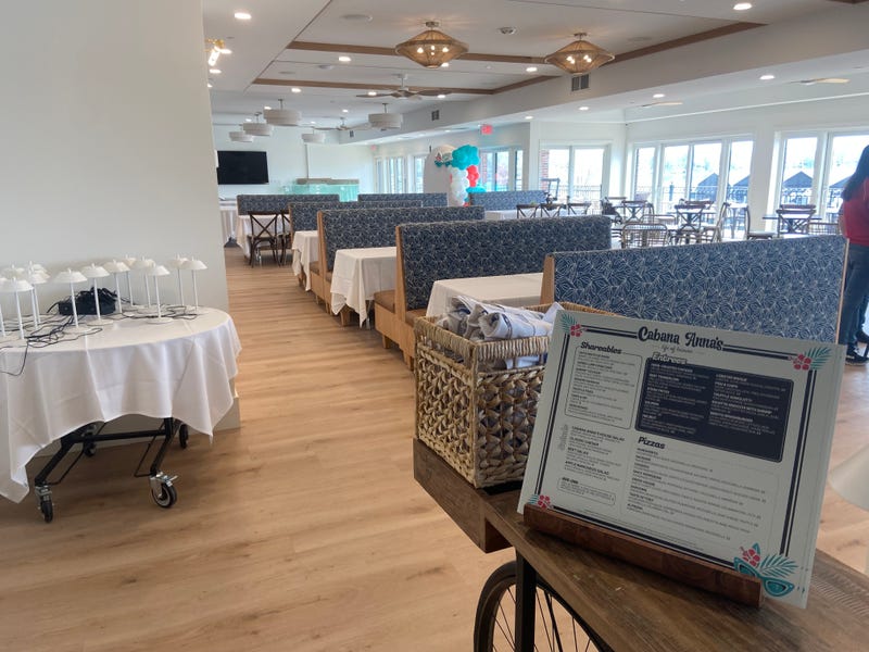 The on-site restaurant, Cabana Anna's.