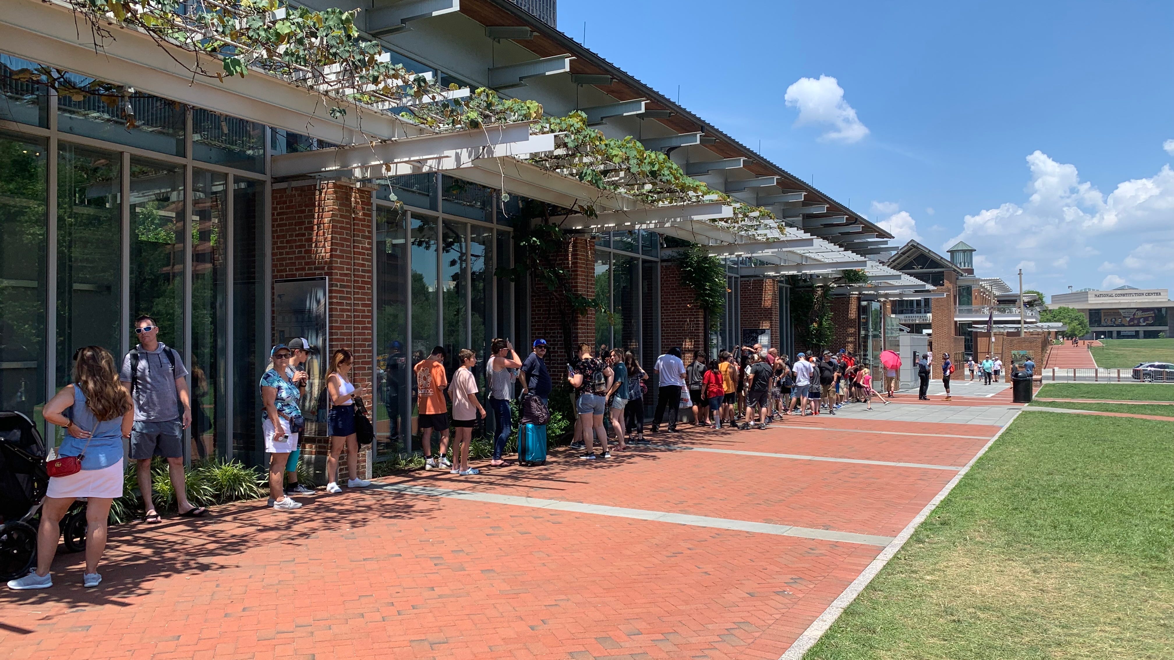 'Getting sweaty': Temps near 100 don't stop tourists from enjoying Philly