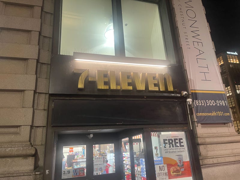 7-Eleven next to where woman was shot in Center City Friday evening