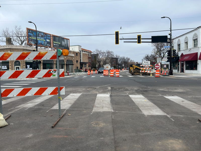 A familiar sight for quite a long time in Uptown: Construction and those dreaded orange barrels. 