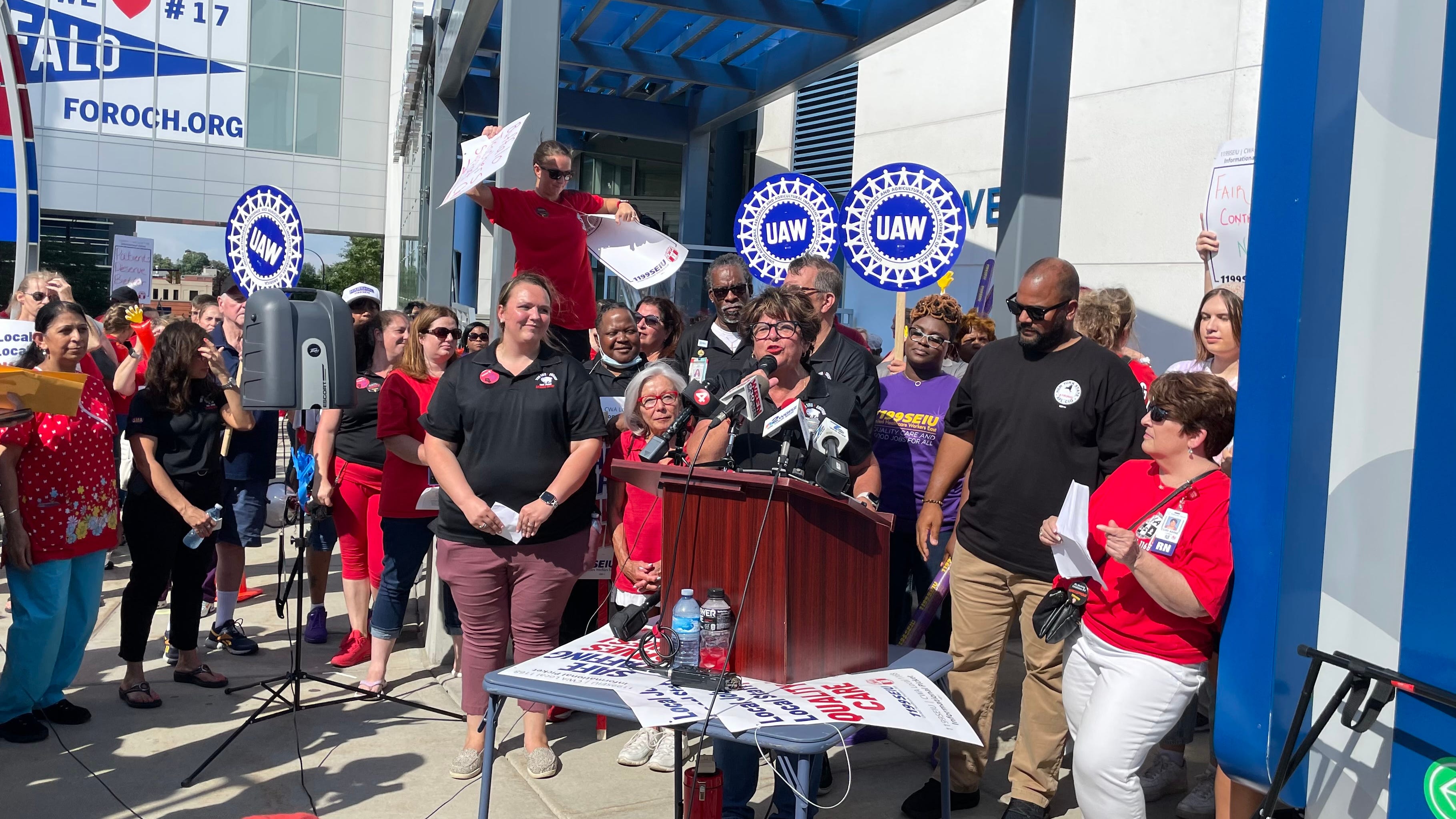 Union workers hint at strike vote next week as contract talks continue with Kaleida