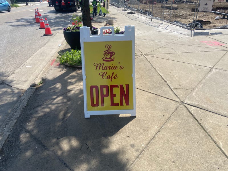 Maria's Cafe owner Maria Hoyos says she's in trouble due to all of the construction on her block.