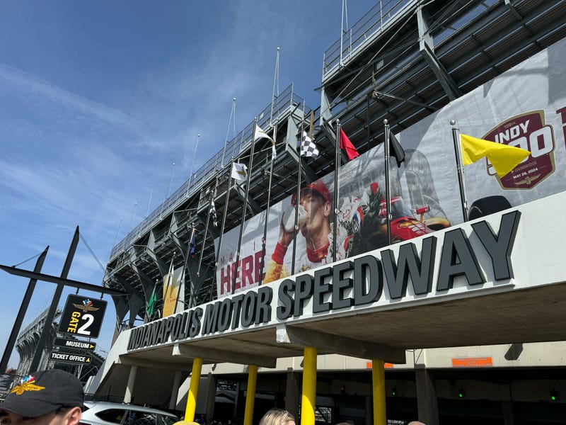 The Indianapolis Motor Speedway, where thousands of people came to witness the 2024 total solar eclipse.