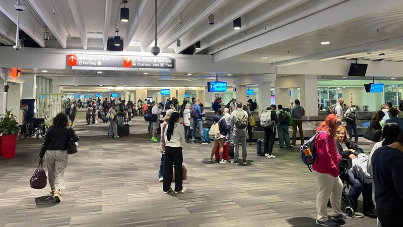 Baggage claim at Philadelphia International Airport