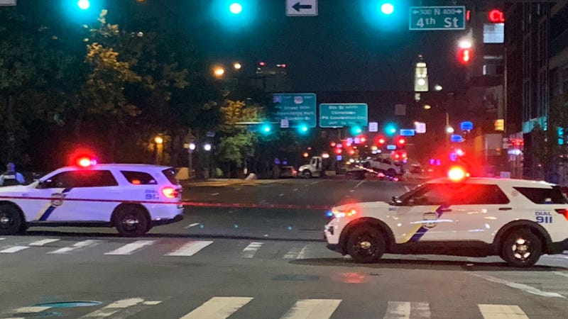 Two police cars