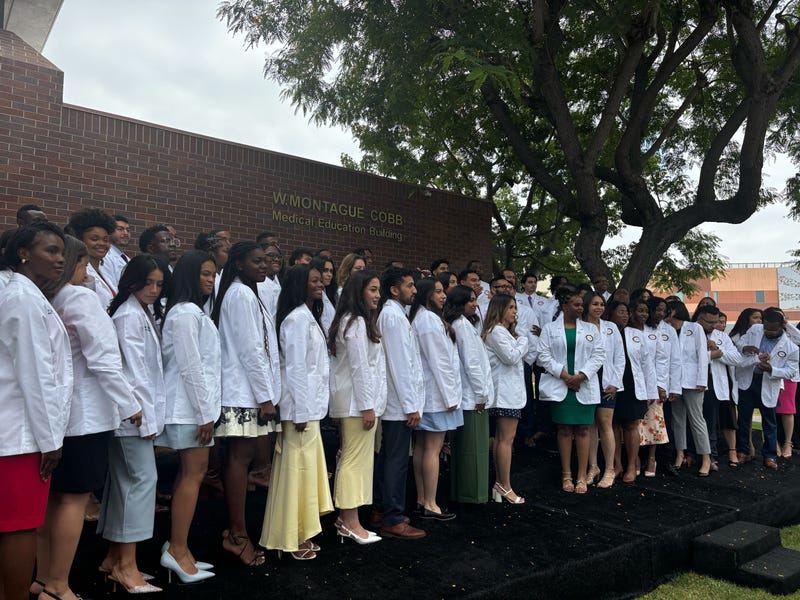 Charles R. Drew University of Medicine and Science's 2025 white coat ceremony. 