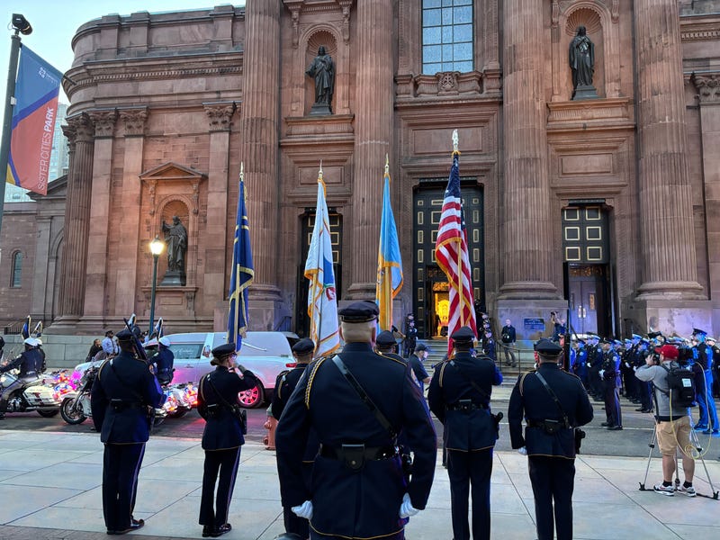 funeral procession for Officer Jaime Roman