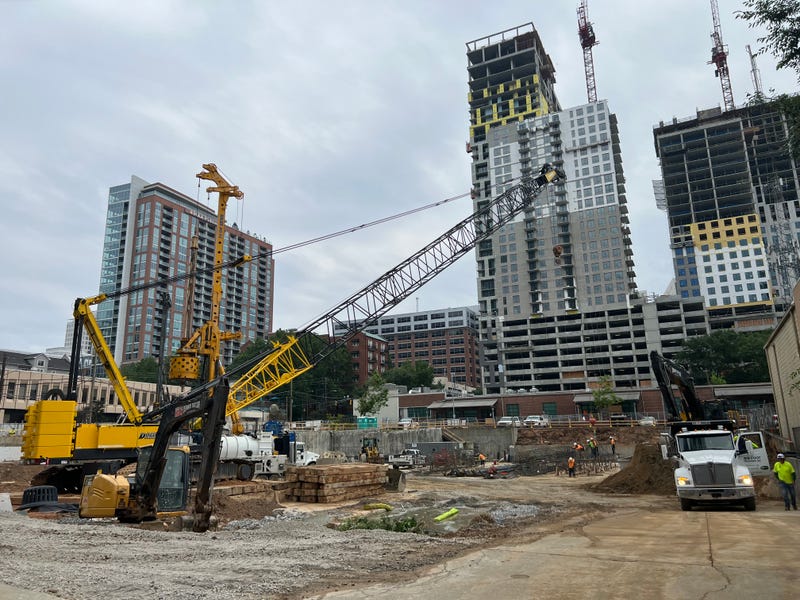 Crash site at Midtown construction zone