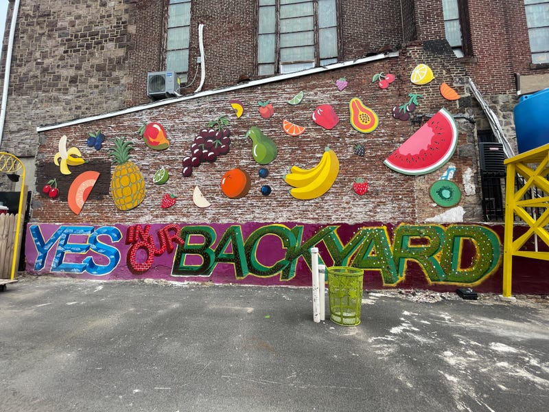 A mural at Love Lot on Ruth Street, Philadelphia