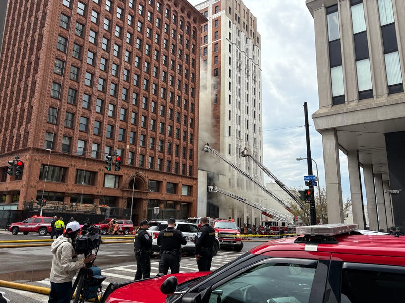Firefighters responded to a fire at a downtown law firm on Church