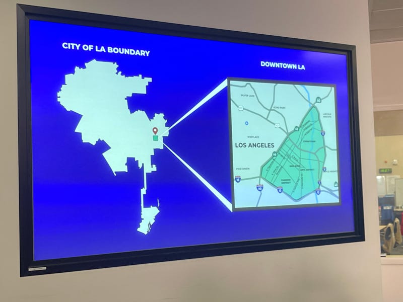 Map of curfew zone in LA