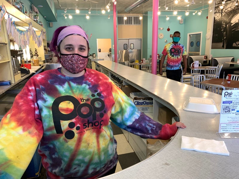 Kristine Gunning, manager of the Pop Shop in Collingswood.