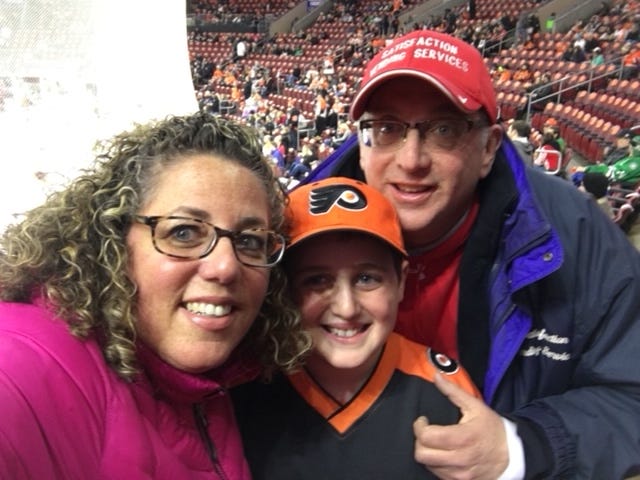 From left: Jenifer Goldstein, Benjamin and David Goldstein