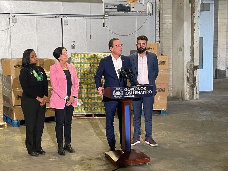 Gov. Josh Shapiro speaks about SNAP benefit distribution in Pennsylvania amid a government shutdown on Nov. 7, 2025.