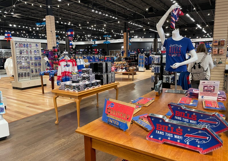 Bills items for sale at the BFLO Store in the Transitown Plaza