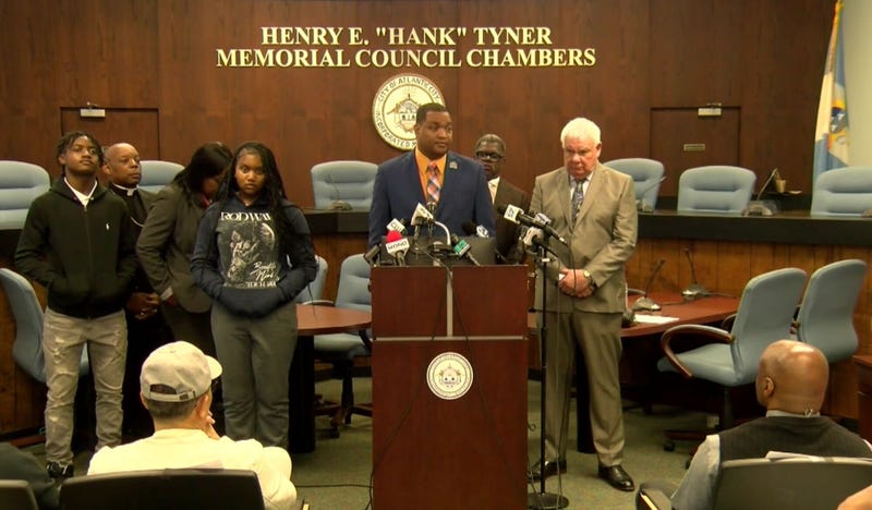 Appearing with his family and his attorney, Atlantic City Mayor Marty Small on Monday addressed a search warrant served at his home last week.