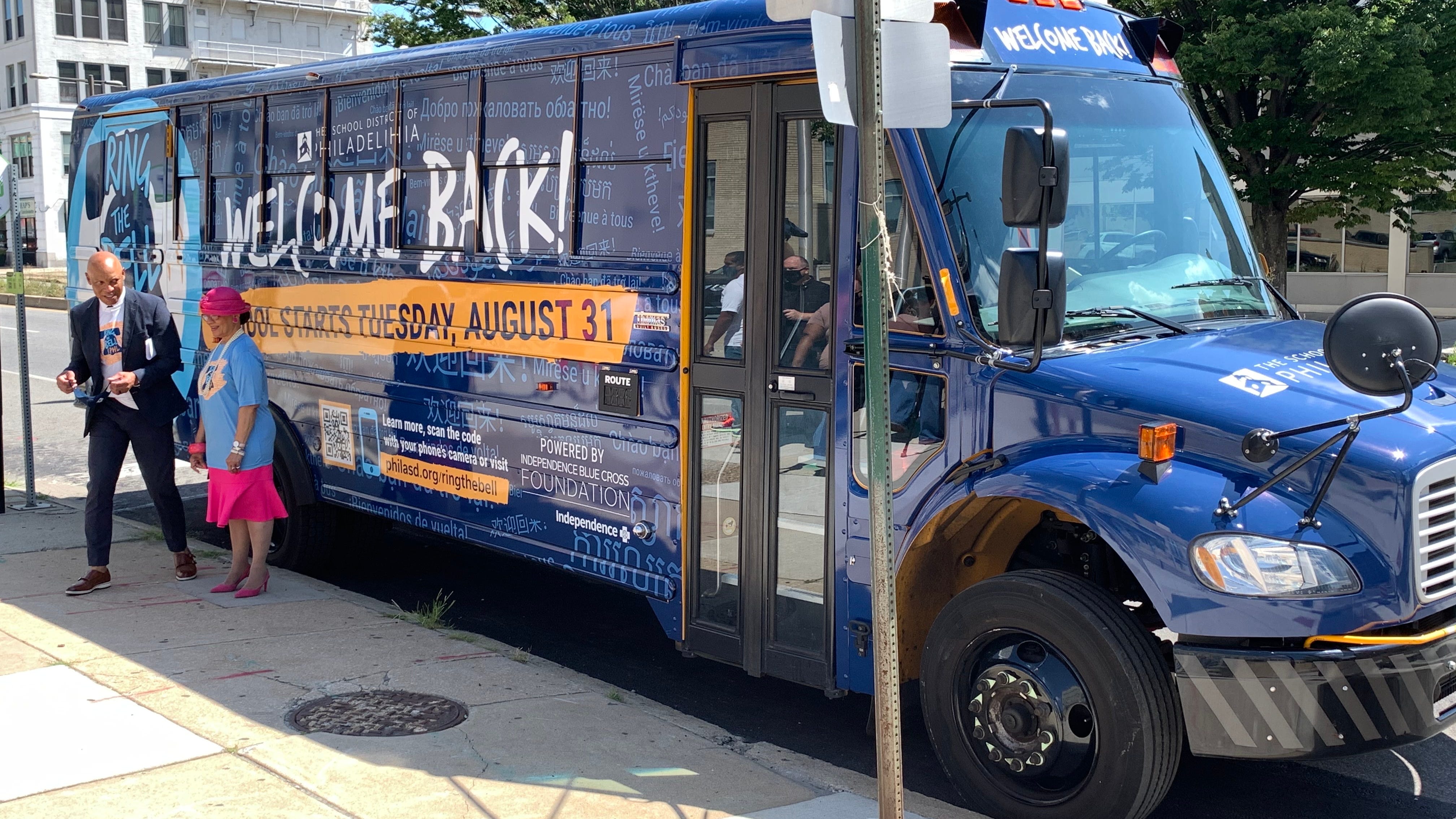 Citywide bus tour takes Philadelphia's back-to-school message to the streets