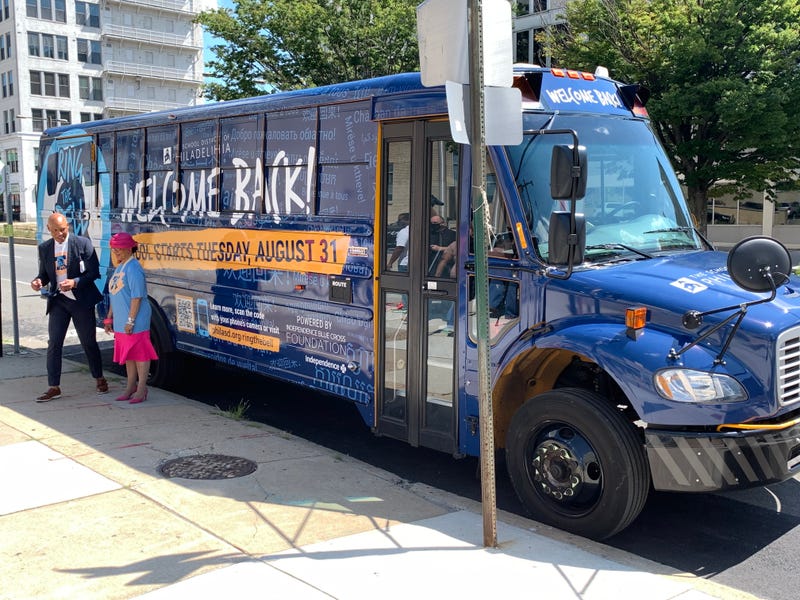 The Philadelphia School District "Back to School" bus.