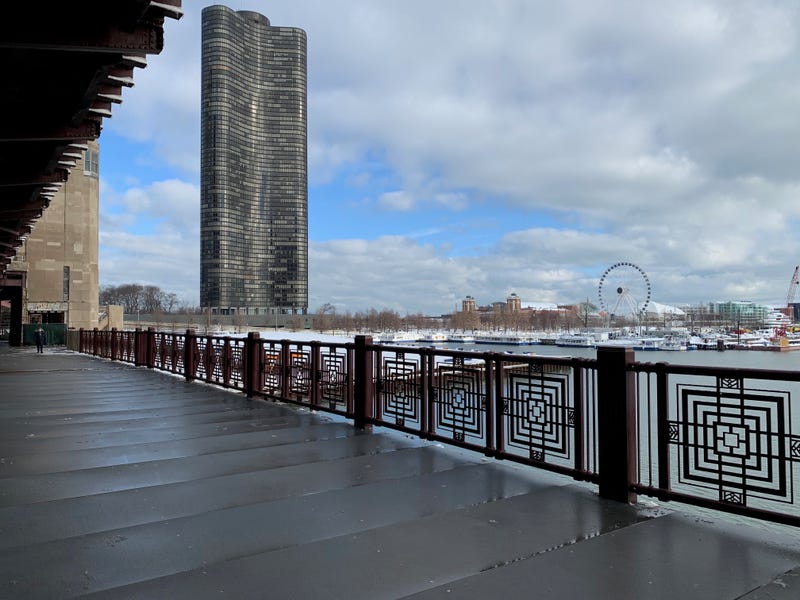 The Chicago Department of Transportation announced Monday that the final phase of the Navy Pier Flyover project has now entered the "homestretch" with the opening of the Lakefront Trail over the Chicago River on the east sidewalk of the Lake Shore Drive Bridge.