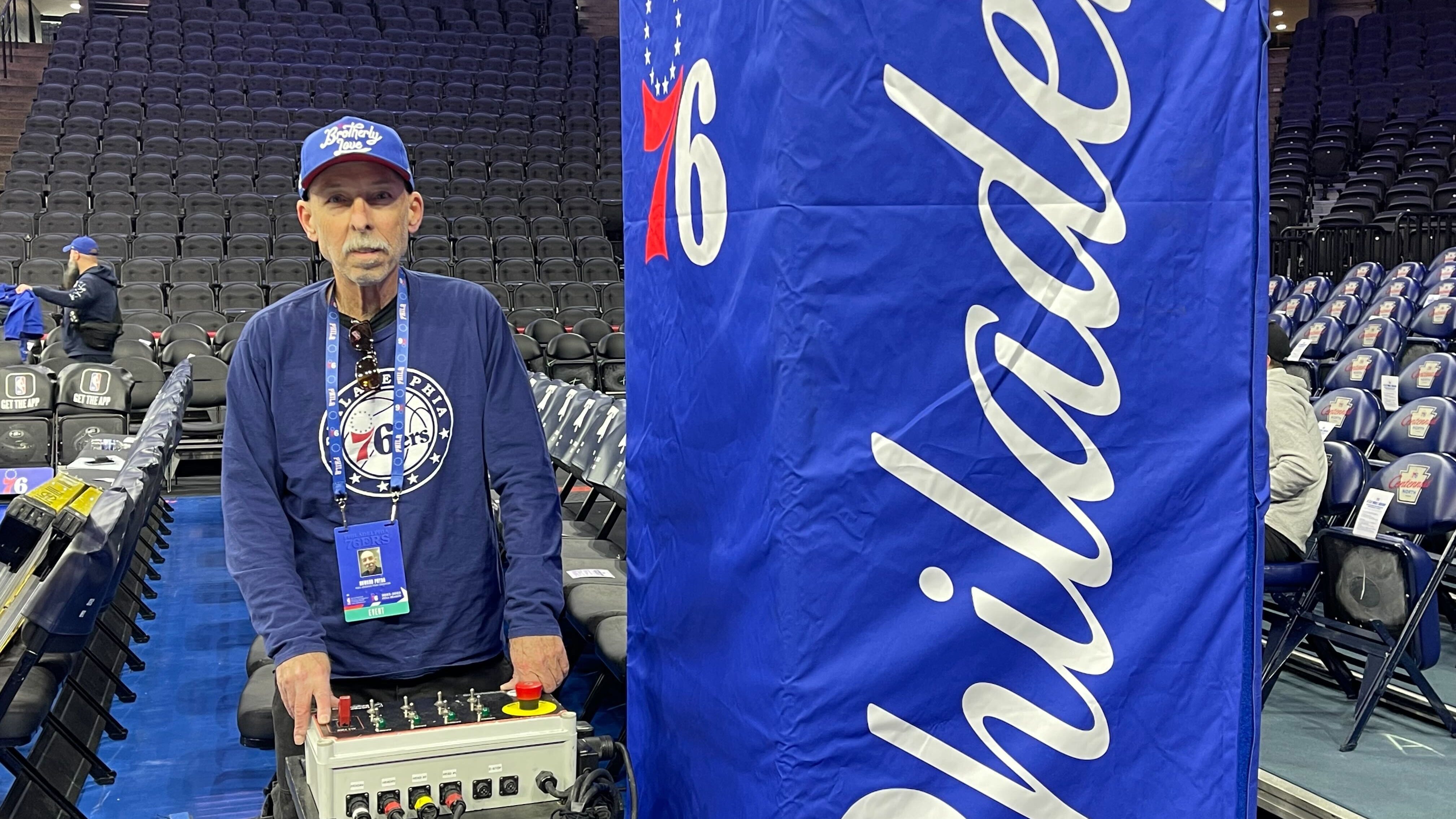 From a hobby to a dream job: How one man helps ignite the night before Sixers games