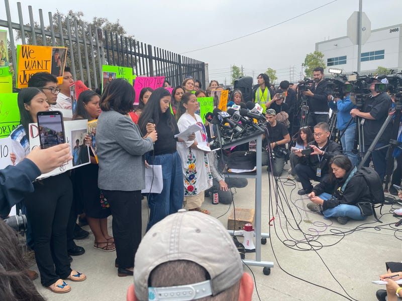 families of ICE detainees gather 