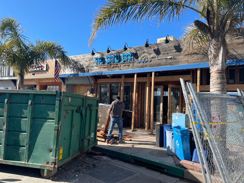 Rebuilding after the storm has taken time but most businesses hope to be reopen by mid-April.